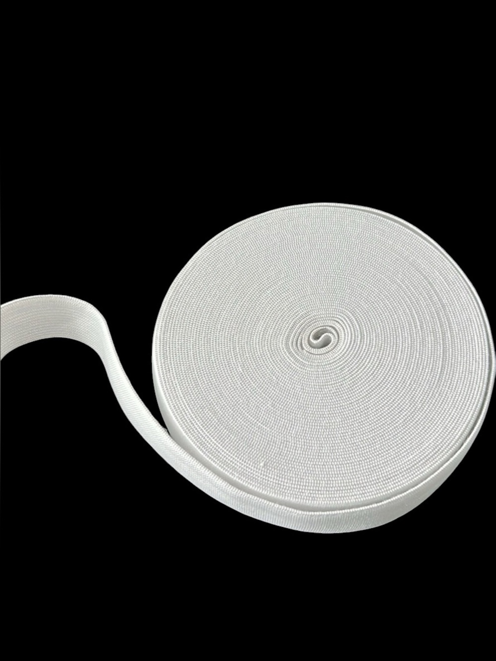 White Elastic Band 1” Width Large Roll